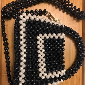 Kate Spade for Target Black and White Beaded Handbag